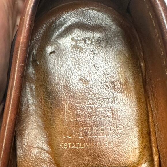 RESOLED Alden x Brooks Bros 763 Unlined Shell Cordovan Penny Loafer LHS 9 C main image 7